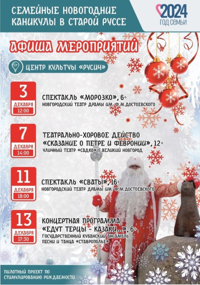 Семейные Новогодние каникулы в Старой Руссе. Семейные Новогодние каникулы в Старой Руссе.